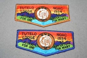 BSA OA LODGE TUTELO LODGE 161 S ISSUE FLAP 1994 NOAC SET - Picture 1 of 1