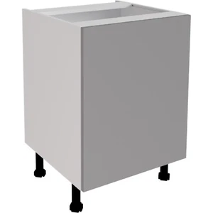 Kitchen base hob/sink Unit Carcass 600mm With Plan Slab Dust Matt Grey Door - Picture 1 of 4