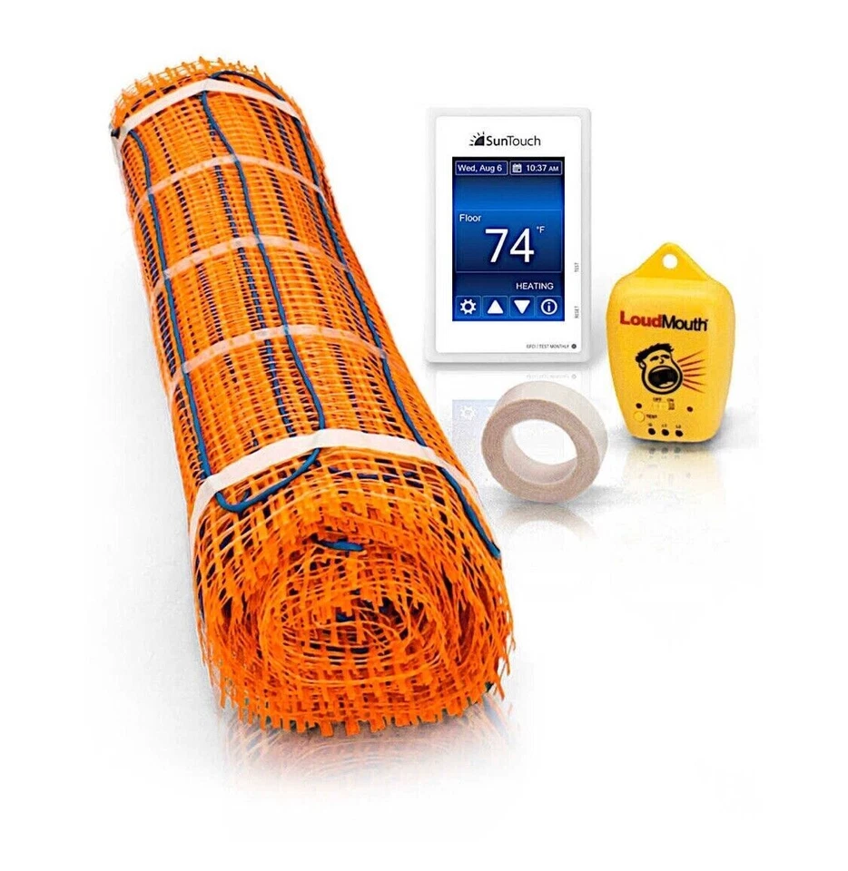 Nuevo-SunTouch Mat (120V) Kit de calor de piso 15 SF, con termostato Command Touch Foto 1 de 1