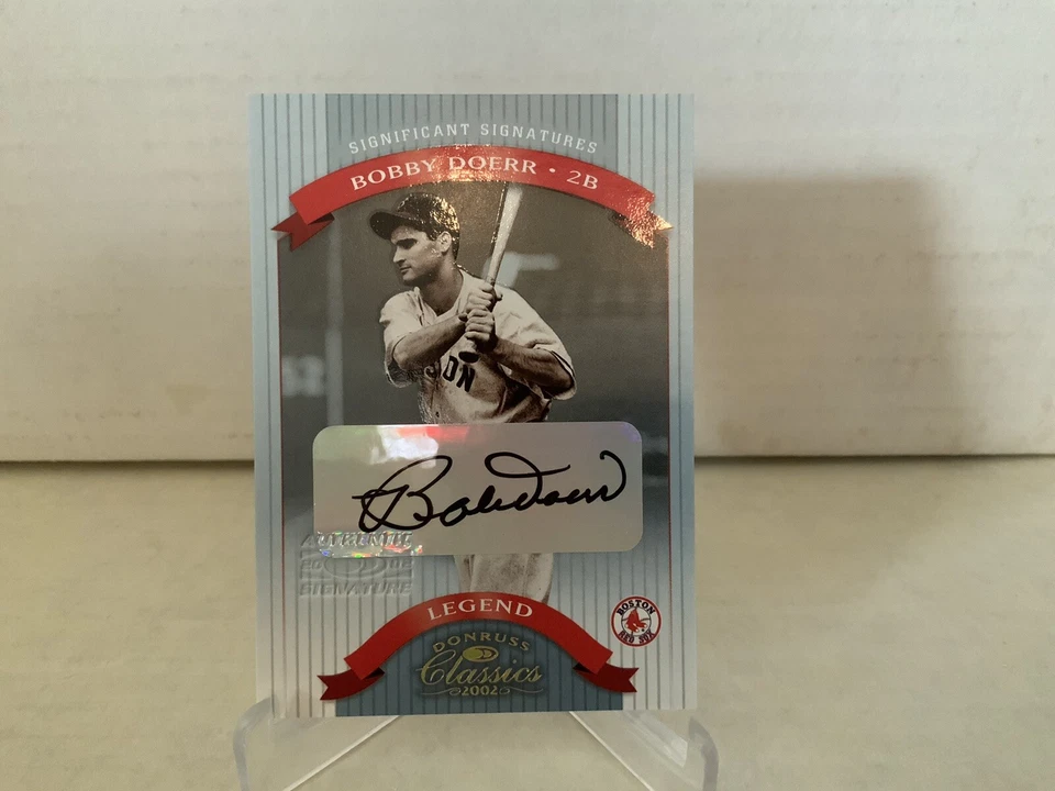 2002 DonRuss Classics Bobby Doerr Autograph #420/500 - Image 1 of 1