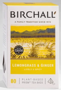 LEMONGRASS & GINGER - BIRCHALL TEA - 80 PRISM TEA BAGS - PREMIUM QUALITY GIFT - Picture 1 of 7