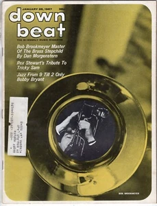 DOWN BEAT Music Magazine Jan 26 1967 Bob Brookmeyer Bryant Stewart JAZZ More - Imagen 1 de 2