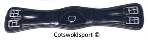 CS Dressage corto in pelle sagomata circonferenza 28" 71 cm nero - Foto 1 di 1