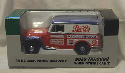 LIBERTY 1953 JEEP PANEL ENTREGA CUERPO DE METAL FUNDIDO A PRESIÓN BANCO ESCALA 1/25 (NUEVO) Foto 1 de 4