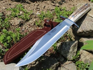 Cudeman Messer 106-C BOWIE Jagdmesser Outdoormesser MoVa Stahl Hirschhorngriff - Bild 1 von 8