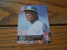 RICKEY HENDERSON 1993 U.S.PLAYING CARD COMPANY BASEBALL CARD  ACES