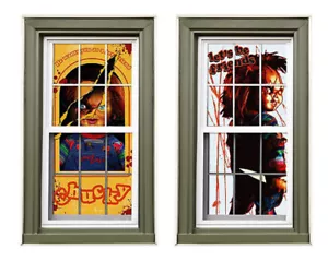 CHUCKY Child's Play Scene Setter Halloween party wall or window Silhouettes - Picture 1 of 1