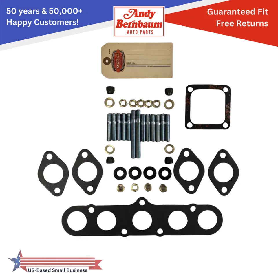 Kit de reconstrução de hardware coletor 6 cilindros personalizado Dodge Deluxe 1948 com gaxetas - Imagem 1 de 4