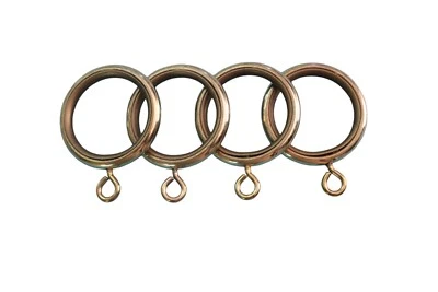 BRICOTENDA N.1 ANELLO BASTONE TENDA PER ASTA DIAMETRO 20MM. FINITURA PURO OTTONE LUCIDO