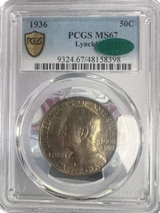 1936 PCGS MS67 Lynchburg 50c - Picture 1 of 2