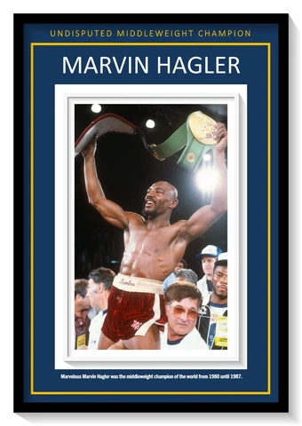 THE SPECTACULAR MARVELOUS MARVIN HAGLER 13”x19” COMMEMORATIVE POSTER Cover