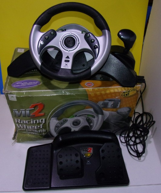 MadCatz MC2 Racing Steering Wheel +Pedals XBOX 360 Gaming System 4720