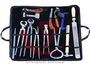 Schwerlast Profi Pferdepflege Hufschmied Werkzeug Kit Huf Draht Zange 13-teilig - Bild 1 von 2