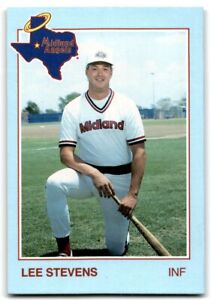 1988 Grand Slam Baseball Card Lee Stevens Midland Angels #18