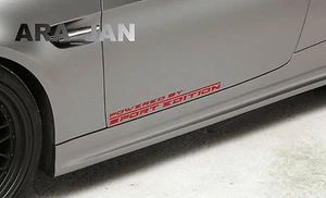 POWERED BY SPORT EDITION Racing Sport Vinyl Decal sticker logo emblem RED Pair - Picture 1 of 1