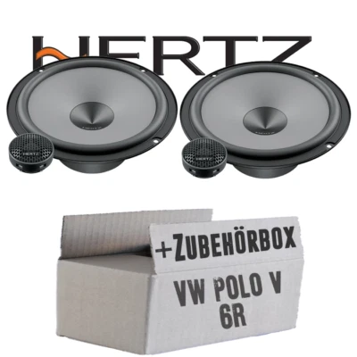 JUST SOUND BEST CHOICE FOR CARAUDIO Hertz Lautsprecher für VW Polo 6R Front Heck Einbauset Boxen Tür vorne hinten