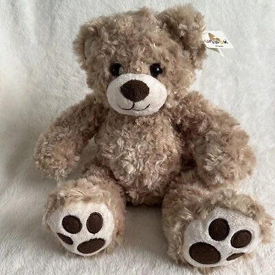 Unipak Cream Teddy Bear 14” Vera Paw Pawprints Plush Stuffed Animal - Image 1 of 4