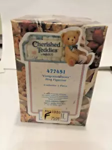 CONGRATULATONS MINI Bear 477451 1998 Cherished Teddies Figurine Enesco MIB - Picture 1 of 4
