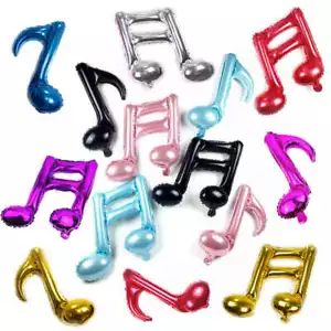 Set of 8 Music notes Aluminum Foil Balloons for Valentines Day - Picture 1 of 11