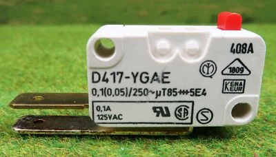Cherry D417-YGAE Switch Micro Switch Bosch Siemens Neff Constructa 2 Pole - Image 1 of 4