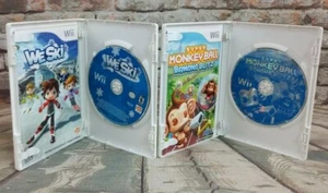 Nintendo Wii Video Game Bundle~ We Ski & Super Monkey Ball Banana Blitz Complete - Picture 1 of 10
