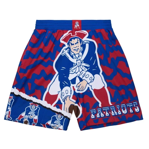 NEW ENGLAND PATRIOTS 2023 NFL MITCHELL & NESS JUMBOTRON 2.0 SUBLIMATED SHORTS Cover