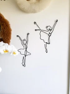 Ballet dancer wire sign/Wire dancer 2/Wire Ballerina/Kids room decor/Gift ideas - Picture 1 of 4