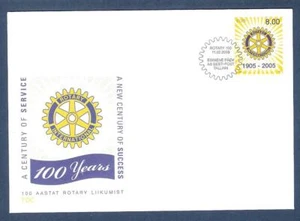 100th of Rotary International 2005 Estonia  stamp FDC  Mi 505 - Picture 1 of 1