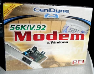Brand New Modem dial up 56K Modem PCI 56K V.92 CenDyne Quickconnect CDIMM00130 - Photo 1/6