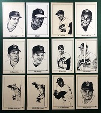 1970 CARL ALDANA BALTIMORE ORIOLES COMPLETE SET (12)  JIM PALMER  FRANK ROBINSON