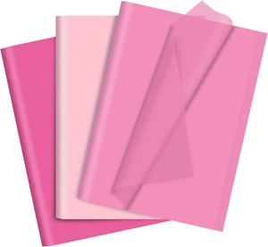 60 Sheets Tissue Paper for Gift Bags, Mixed Pink Wrapping Tissue Paper Bulk for  - Picture 1 of 12