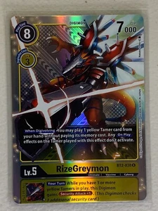 RizeGreymon BT2-038 R Digimon Premium Pack Release Special Unit #3 - Foto 1 di 2