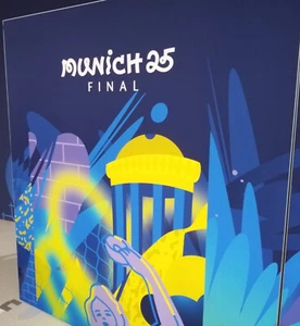 Banner Fahne UEFA Champions League Finale 2025 Paris SG - Internazionale Milano - Picture 1 of 3