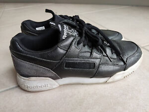 Baskets en Cuir Reebok Workout Plus Iconic Taping Black Taille 42 Chaussures