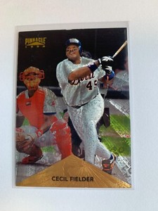1996 Pinnacle Artist Proof Sticker Cecil Fielder Tigers Card # 146 of 200