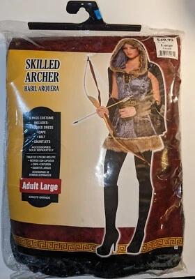 Fantasia Cosplay Feminina Skilled Archer 5 Peças Halloween GRANDE - NOVA - Imagem 1 de 4