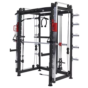GORILLA SPORTS® Smith Machine Power Rack Multipresse Kraftstation Fitnessstation - Bild 1 von 12