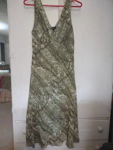 Jonathan Martin Studio Women's Green Swirl Sleeveless Dress (Size: 10) - Picture 1 of 9