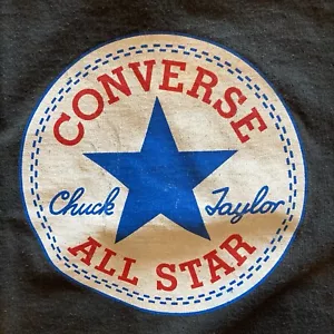 Converse Chuck Taylor Printed Black T-shirts Quantity 2 Matched Set Size Men's L - Picture 1 of 7