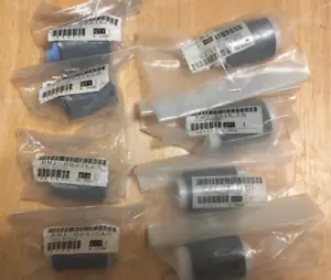 Four RM1-0037CLN Pickup Feed Separation Roller & 4 RM1-0036 for HP Pickup Roller - Picture 1 of 8