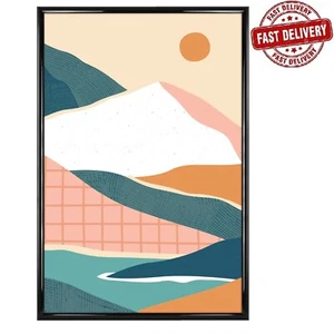 22" x 34" Rounded Poster and Picture Frame, Black, Modern Style, Free Shipping - Picture 1 of 6