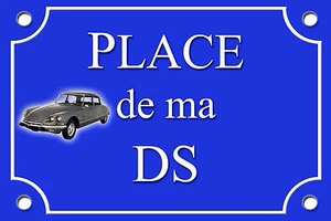 Réplique PLAQUE RUE CITROEN DS ALU 20x30cm MODIFIABLE - Picture 1 of 1