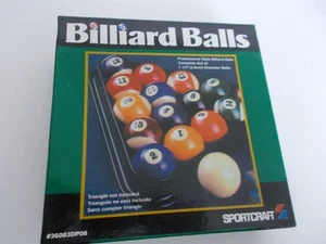 Sportcraft Billardbälle Profi-Stil 1,5 Zoll Durchmesser Vintage Set - Bild 1 von 2