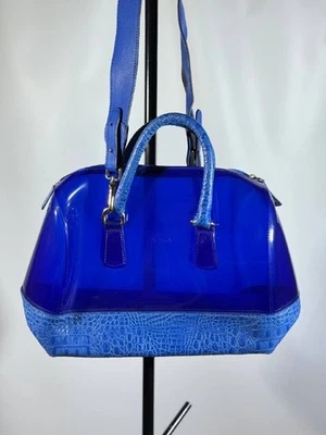 Bolso de mano Furla Candy Bag de cuero muy buen estado azul, cuero Foto 1 de 4