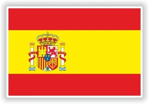 Spain Flag Sticker / Vinyl Waterproof Decals Graphics - Bild 1 von 1