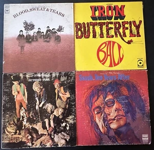 1960s ROCK vinyl LP lot -BS & T - Iron Butterfly - Jethro Tull - Ten Years After - Imagen 1 de 9
