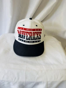 Dallas Mavericks Hat Cap Adjustable Snap Back Mens White New Era NBA Basketball - Picture 1 of 7