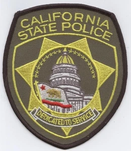 USA CALIFORNIA STATE POLICE FORCE PATCH POLICIA - Imagen 1 de 1