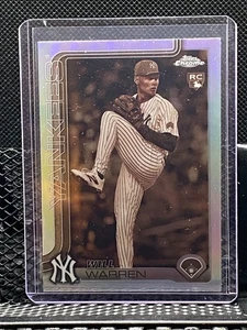 Will Warren RC 2025 Topps Chrome Sepia Refractor #81 - Yankees - Picture 1 of 2