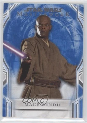 2018 Topps Star Wars Masterwork Blue Mace Windu #3 z7j - Image 1 of 3